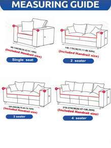 1 件经典米色沙发套，高弹性，防尘防污，可机洗/手洗家具保护套，适合日常使用，适合 3/4 座沙发（多种尺寸可选），秋季装饰，秋季装饰，房间装饰
