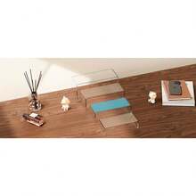 4/8Pcs Acrylic Risers, Clear Rectangular Tiered Display Stand, Tabletop Display Riser Shelf - 8Pcs Acrylic Risers - View 8