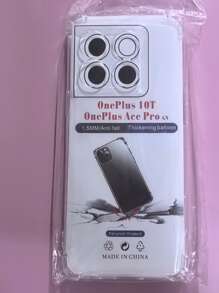 Transparent Four-Corner Anti-Fall Protective Case, Applicable For OPPO/OnePlus Series Smartphones, Transparent Four-Corner Anti-Fall Phone Case, Phone Case, Phone Protective Cover, Phone Shell, Phone Cover, Anti-Drop Phone Case, Transparent Phone Case, Minimalist Phone Case, Solid Color Phone Case, Transparent Phone Case, TPU Anti-Fall Phone Case (Military-Grade Anti-Drop)