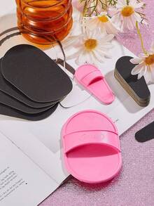 102/62/32/12pcs-Hair Removal Kit, Girl Exfoliating Kit-Smooth Legs And Facial Hair Removal Pads In 2 Sizes, Reusable Physical Hair Removal Tools, Fine Black Sandpaper For Lips And Skin, Facial Hair Remover And Sander, Smooth Facial Hair Remover, Women's Shaver, Mini Shaving And Hair Removal Kit.Christmas, Winter, Pink, Graduation.