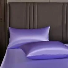 Full Satin Bedding Set In Wine Red, Silk - Like, Luxury Soft Burgundy Comforter Cover, Chic Bedroom Decor, Zippered (1 Duvet Cover + 2 Pillow Cases) - 多 09 - 查看 3