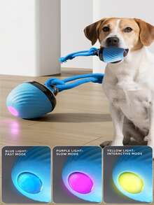 Auto-Play Intelligenter Hundeball: Interaktives bißfestes Spielzeug mit 3 Modi, bewegungsaktiviert - löst Langeweile, Spaß für Welpen und Hunde zum Zähneputzen