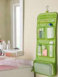 1 Stück tragbare Kosmetiktasche Reise Aufbewahrung Badezimmer Toilettenartikel wasserdichte Waschbeutel Reiseessentials für Urlaub Tasche für Schule Make-up Tasche Kreuzfahrt Essentials Kulturbeutel für Frauen Waschbeutel für Reisen für Badezimmer Großer Stauraum für Männer für Frauen - Verschiedenfarbig - Übersicht 2