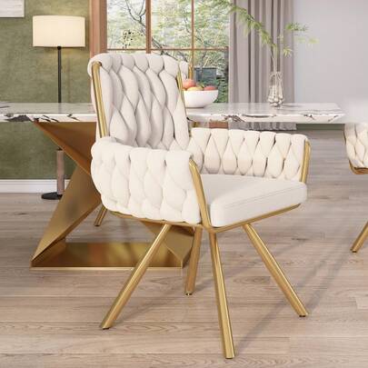 Chaise de salle à manger pivotante, Fauteuil tournant luxueux pour salon et chambre, Siège de détente avec 4 pieds métalliques, Structure rotative avec coussin rembourré, Gris, Pièce unique