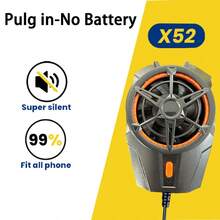 Plug-In Smart Phone Cooler X52 Cooling Fan, Silent Radiator, Phone Gaming Cooler To Reduce Phone Lag - Black - View 2