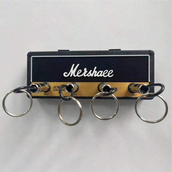 1 Black Keychain Holder, Creative Holder, Entrance Beautification Tool, Guitar Enthusiast Gift, Best Gift With 4 Guitar Hooks Vintage Key Storage Holder Guitar Music Keychain Tool Storage Key Rock Holder Gift Hallway Wall Keys Rack Home Wall Decoration