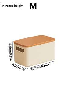 Hộp đựng đồ để bàn 1 cái/2 cái/3 cái/5 cái, Đồ lặt vặt, Đồ chơi, Đồ ăn nhẹ, Giỏ đựng đồ có nắp, Hộp đựng đồ dung tích lớn, Hộp đựng đồ hình chữ nhật bằng nhựa - Nhiều màu - Xem 19