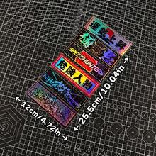 6 miếng dán xe máy phong cách JDM Nhật Bản, chế tác bằng laser, chống thấm nước và chống trầy xước, thích hợp cho ô tô, xe máy, xe điện, thân xe, cửa sổ bên, cản xe, miếng dán tự làm bền và dễ dán - Một cỡ - Xem 3