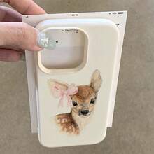 1 件 TPU 材质夏季花卉和蓝色条纹图案手机壳，适用于 /手机 - 白色 - 查看 4