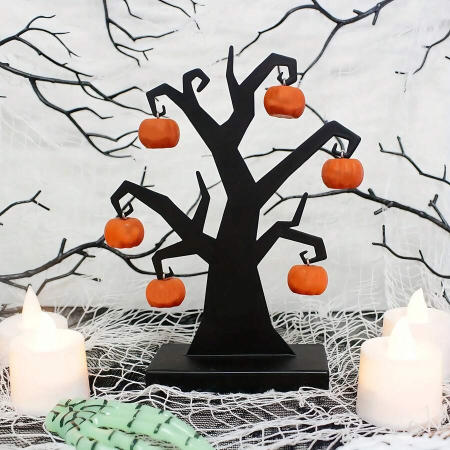 Decorațiune amuzantă cu dovleac de Halloween - Mini decor horror, decorațiune amuzantă cu dovleac de Halloween pentru desktop, cadou de sărbători, cadou de petrecere