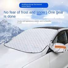 2-In-1 Magnetic Car Windshield Snow Cover, Thick Waterproof All-Season Windshield Protector