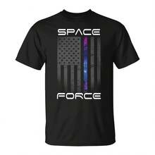 United States Space Force   Uni T-Shirt - Hitam 8 - View 1