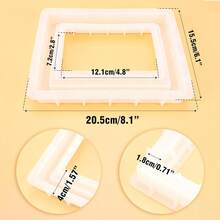 Resin Picture Frame - Epoxy Silicone Casting Personalized Photo Crafts - Rectangle Shape Home Table Decoration, Handmade Gifts (8x6 Inch)2025 - 1 - 查看 2