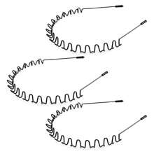 1件男女通用光滑后梳发带，户外运动时尚双马尾发带/永不掉漆金属头扣夹，适合男士长发、辫子和其他发型 - 大波浪休闲头饰、发带、发箍发箍发饰