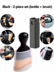 All-In-One Screen Cleaning Spray Bottle, Portable Screen Cleaning Kit (Cleaner Not Included) For Car Display Cleaning, Smartphones And Tablets, Phone Cleaning, Screen Cleaning Spray, Touch Screen Spray Cleaning Spray, Screen Cleaning Tool, Laptop Screen Cleaning Kit, TV Screen Cleaner, Tablet And Monitor Cleaner, Computer Cleaning, Smartphone Cleaning Kit For Camera, Laptop, Mobile Phone, Monitor