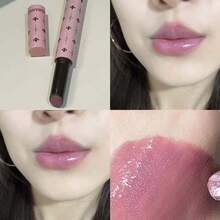 光泽固体唇彩，桑葚紫闪亮，保湿持久，不褪色。女士彩妆，疯狂妆容，美妆创意，校园，旅行，婚礼，角色扮演，情人节，万圣节，圣诞节，HERORANGE - 彩色 - 查看 14