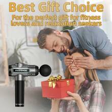 Professioneel handmassagepistool, massagepistool voor diepe weefselmassage, stille borstelloze motor en draagbaar massagepistool met 8 verwisselbare koppen voor diepe spierverlichting en ontspanning, ontspannend cadeau
