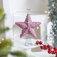1pc 8cm Pink Foam Christmas Ball Ornament, Ins Style Christmas Tree Decor Pink Set, Glitter Girly Pink Christmas Tree Home Decoration Hanging Pendant