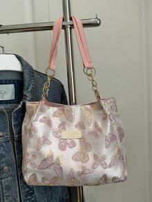 Bolso Mensajero Casual Vintage, Maletín Cruzado Estilo Workwear para Hombres - Rosa - Ver 3