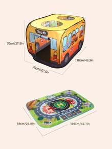 儿童便携式帐篷，无需安装，室内室外游戏屋，互动帐篷适合男孩、女孩、圣诞节、万圣节、复活节、生日派对