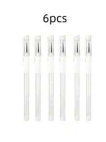 2 pezzi/3 pezzi/4 pezzi/5 pezzi/6 pezzi Penna segnatratto per microblading delle sopracciglia bianche, penna segnatratto per la pelle, strumenti di mappatura per il posizionamento del trucco permanente per sopracciglia