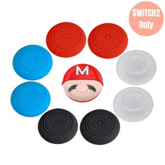 2PCS Switch2 Joy-Con Joystick Caps Button Caps Compatible With Switch2, Silicone Thumb Cap Game Joycon Button Cap Direction Rod Accessories, Best Gift Compatible With Switch2 Players