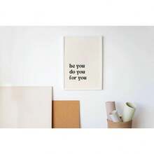 1 件 Be You Do You For You 印刷品、名言海报、灵感海报、励志艺术、美学墙面装饰帆布画，无框 - 多色可選 - 查看 1