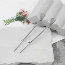 EMSea 15pcs 11cm Multifunctional Candle Wick Holders Metal Wick Centering Tool Suitable For Candle Making Candle DIY Accessories Sliver