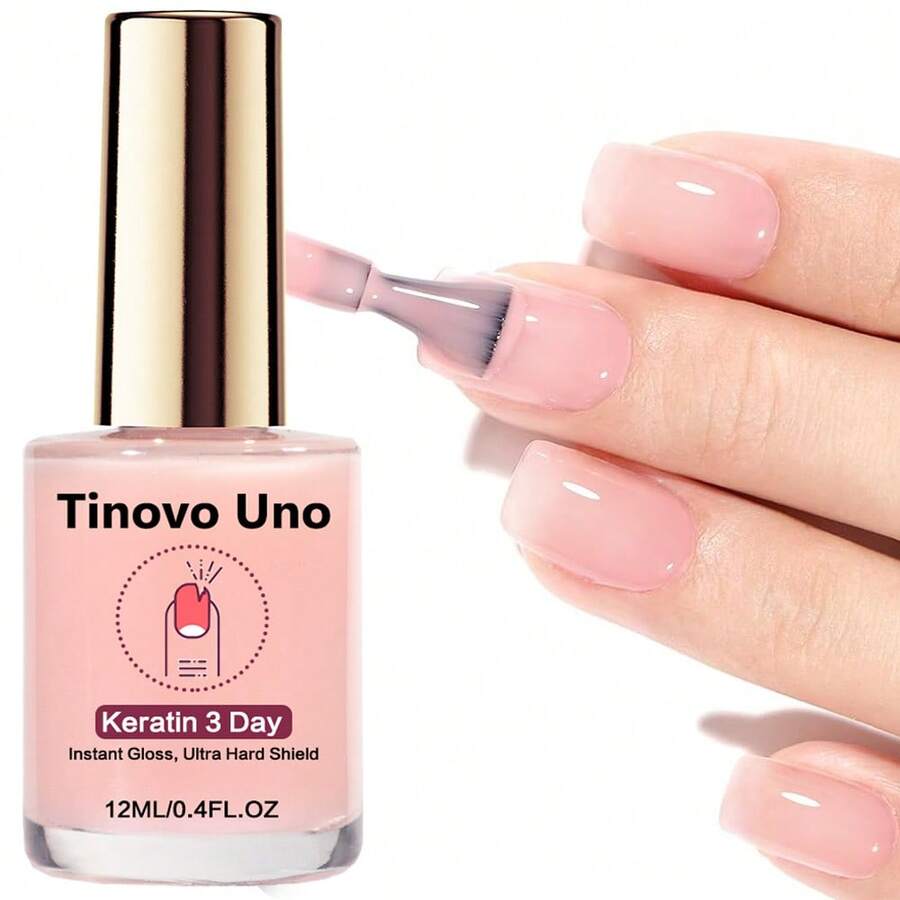 Tinovo Uno Sản phẩm làm cứng móng Keratin 3 ngày, tạo độ bóng tức thì và lớp bảo vệ siêu cứng, tăng cường độ chắc khỏe cho móng. - Hồng - Xem 1