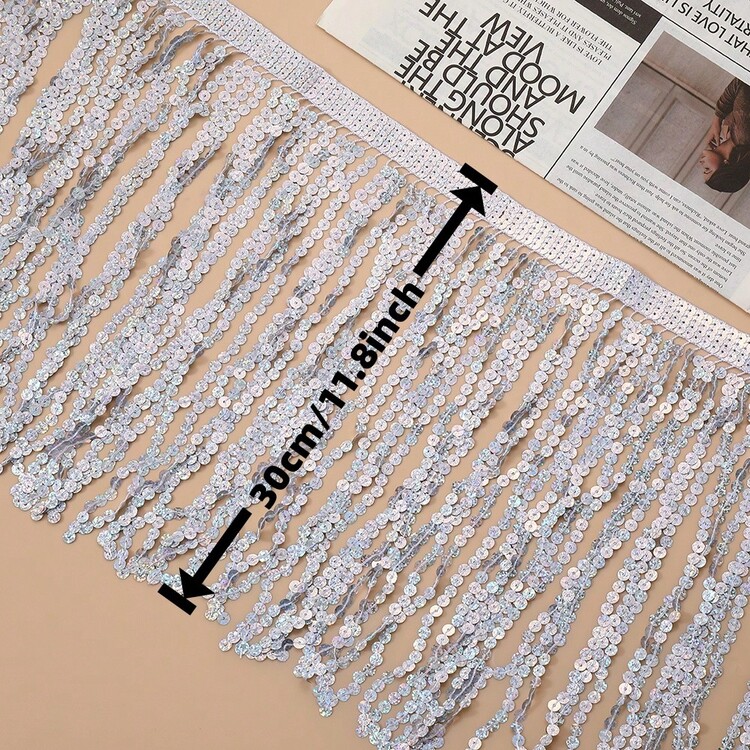 1码金色流苏花边用于DIY工艺用品装饰流苏吊坠30厘米宽饰边拉丁舞服装连衣裙饰边流苏缝纫流苏缝纫配件流苏饰边缝纫配件流苏流苏饰边装饰时装缝纫流苏面料和蕾丝缝纫流苏工艺品工艺品蕾丝 - 多色 - 查看 2