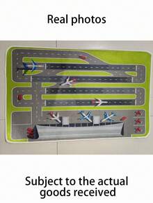 قطعة سجادة منطقة خريطة عمليات المطار الحافلة - قابلة للغسل ، مع أحجام متعددة للاختيار من بينها ، مثالية لتزيين غرف المعيشة أو النوم أو المكاتب أو غرف الدراسة ، ألعاب ديكور الطائرات ، خيار مثالي كهدية للهواة من عشاق الطائرات ، مقاوم للغبار وضد الاتساخ