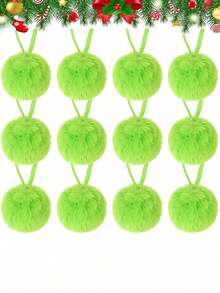 5/10 Green Faux Fur Christmas Decorations - Christmas Decorations Are Suitable For DIY Christmas Tree Hangers, Family Gatherings And Indoor Christmas Tree Wreaths. Fireplace Decoration. Christmas Decorations. Wreath Decoration - Featherless Christmas And Winter Holiday Decorations - Multicolor - View 13