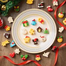 1 Pack Christmas Silicone Chocolate Molds, Christmas Tree, Santa Claus, Gingerbread Candy Molds, Assorted Shapes, Suitable For Cake Decoration, Ice Cubes, Jelly And More - Multicolor - View 4
