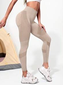 Leggings deportivos con cintura ancha sin costuras