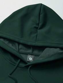 男士薄款连帽衫和运动裤套装，常规版型，个性化印花图案，时尚休闲装，带口袋和抽绳腰带，适合送给丈夫或男朋友的礼物，街头、通勤、户外使用，秋季服装 - 紅色 - 查看 3