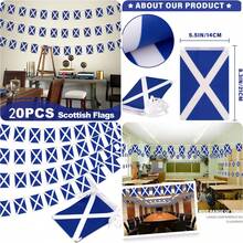 Scotland Flag, Scotland Rope Flag, Scotland Hand Flag - Made Of Polyester Fabric With Plastic Pole - Durable Polyester Material - Versatile Use For Events, Parties, Business, Sports, Festivals - Multicolor - View 8