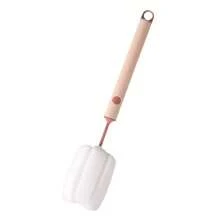 2/1个海绵瓶刷，长柄软海绵杯刷，海绵头+PP手柄，可拆卸清洁头，瓶杯清洁工具，厨房清洁配件，便携式手动操作，柔和色调，符合人体工学的纹理手柄，适用于家庭厨房，可清洁杯子、水瓶、马克杯、咖啡杯、酒杯等，圣诞礼物 - 彩色 - 查看 14