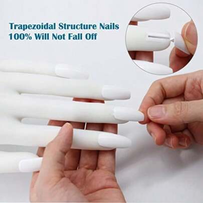 Mano de práctica de uñas acrílicas - Mano de práctica de uñas de silicona, versión mejorada con placas de uñas que nunca se caen, mano de práctica de manicura de uñas falsas, mano modelo de uñas flexible, incluye 50 placas de uñas. Los dedos no se rompen fácilmente - Los dedos tienen un esqueleto de aluminio de 3,2 mm en el interior que conecta todo el dedo, lo que permite que los dedos se doblen en varios ángulos.