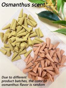 50/100pcs, Agarwood Incense Cone, Incense Tower, Home Incense, Air Purification, Meditation, Lavender, Agarwood Sandalwood, Gardenia, Jasmine, Osmanthus, Wormwood, Mixed Pack