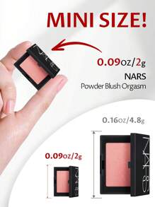 Nars Mini Powder Blush Orgasm, 16H Long-Wear & High-Impact Color 0.09oz / 2.5g - Orgasm