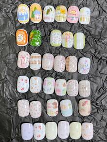 10 Peças Conjunto Variado de Adesivos de Transferência de Arte de Unhas, Incluindo Estilo Minimalista, Coreano, Coração, Poá, Floral, Pintado à Mão, Animais de Verão, Borboleta, Laço, Bolo, Maçã, Jornal, Água-Viva, Letra em Inglês, Renda, Designs de Flores em Estilo Chinês, Adequado para Decorar Livros, Papelaria, Desktops, Tablets, Vidro, Scrapbooking, Ótimo Presente para Família e Amigos