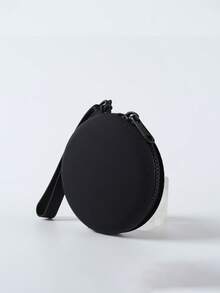 1 Pieza Bolsa de Almacenamiento Redonda de Silicona, No se Rompe o Deforma Fácilmente, Almacena Llaves, Auriculares, Lápiz Labial, Tarjetas, Espejos Pequeños y Otros Artículos Pequeños, Pequeña y Fácil de Transportar, Se Puede Colocar Fácilmente en un Bolsillo, Mochila o Bolso, No Ocupa Demasiado Espacio, Adecuada para Viajes, Salidas y Otras Ocasiones.