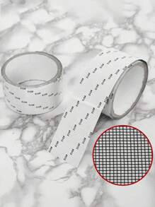 1 卷防水自粘窗纱修补胶带，宿舍门/窗帘防虫网片，强力粘性修补胶带，适用于破损纱窗，黑色