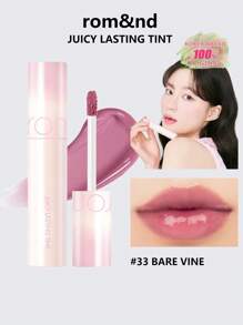 Rom&nd Romand 持久保湿唇彩 33 Bare Vine，5.5克/0.2盎司，Romand 液体唇膏，唇彩，保湿亮泽妆效，持久显色，MLBB（My Lips But Better，我的嘴唇，但更美），滋养保湿，高显色度，打造自然透明妆效，日常唇彩，韩国化妆品，礼盒装