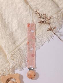1pc Personalized Baby Pacifier Clip Cute Polka Dot Print Customized Patterns For Boys And Girls, Custom Baby Pacifier Clip Universal Soothing Clip, - Multicolor - View 7