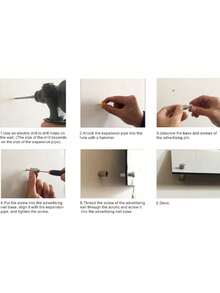 1 块亚克力周计划板，可擦写透明留言板，悬挂展示 - Transparent - 查看 3