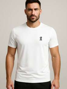 Men's Dry Fit T-Shirt Lightweight Breathable Fabric Various Colors Highest Quality - trắng - Xem 1