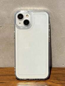 Clear Phone Case Apple 1Pc Minimalist Solid Color Metal Button Transparent Anti-Fall TPU Phone Case Compatible With Iphone 16 15 14 13 12 11 Pro Max Waterproof Shockproof Scratch Resistant,Valentine'S Day Gifts Valentines Phone Case,Summer Flower,Valentine'S Day Gifts Valentines Phone Case,Summer Flower-For-Your-New- - màu1 (1 cái) - Xem 4