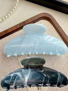 3 peças/1 peça Grampos de Cabelo Grandes Ombré Rosa, Preto, Azul Ondulado, 11cm, Acessórios de Cabelo Elegantes, Minimalistas e Versáteis de Alta Qualidade, Adequados para Uso Diário, Casual, Festa, Trabalho, Férias, Lavagem de Rosto, Maquiagem, Combinação de Looks, Volta às Aulas, Acessórios de Outono, Presilha de Cabelo de Inverno