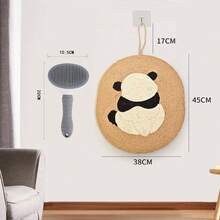 1 طقم: وسادة خدش القطط من السيزال والألعاب المتينة من السيزال للقطط + فرشاة تنظيف ذاتي للحيوانات الأليفة، ألعاب حبال السيزال لخدش القطط، مناسبة للقطط الصغيرة للتسلق واللعب داخل المنزل، فرشاة إزالة الشعر المتساقط للقطط ذات الشعر الطويل، إزالة التشابك والطبقة السفلية، فرشاة تنظيف الحيوانات الأليفة